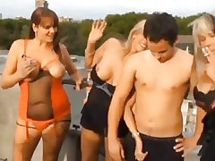 Busty Grown-up babes Smoke and Drag inflate Load of shit
