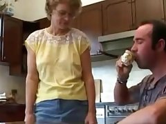 Hot and Nasty Milf and Their way Step-son Kitchen Fuck
